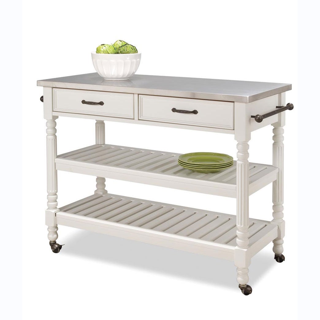 The Savannah Kitchen Cart, WHITE, hi-res image number 0