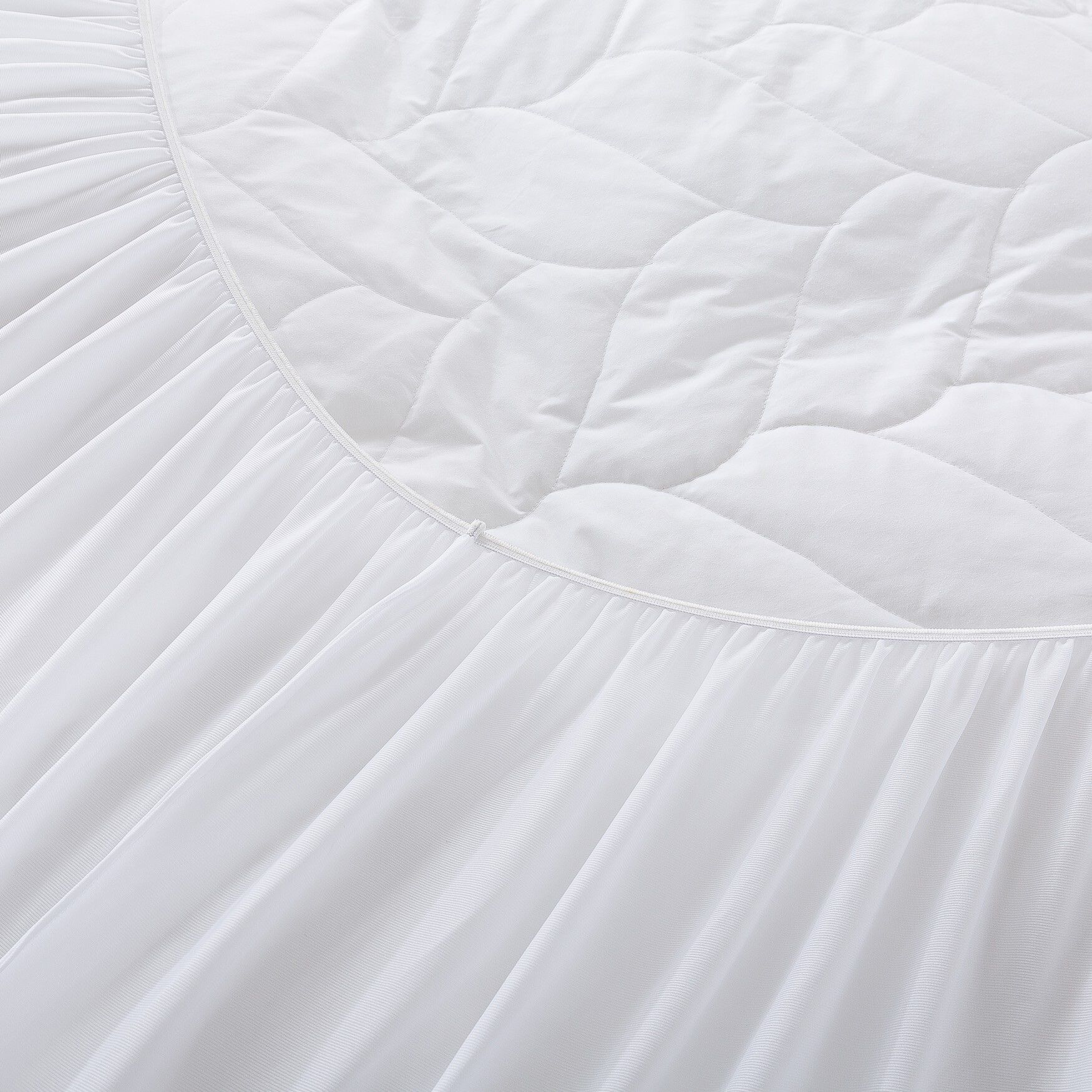Cotton Quilted Dual Chamber 1.5 In. Feather Topper Mattress Toppers, , alternate image number 4