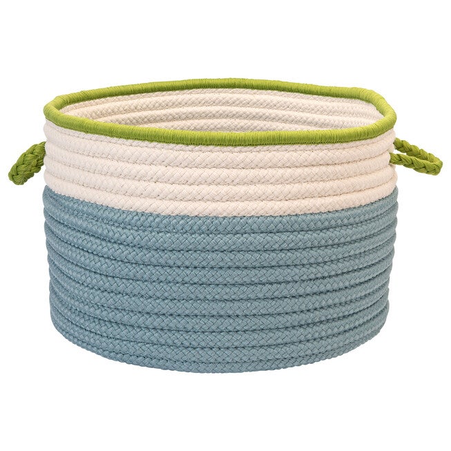 Cali Stripe Blue Splash Basket, BLUE, hi-res image number null