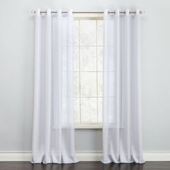 White Sheer Window Curtains