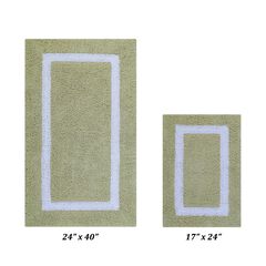 Hotel Collectionis Bath Mat Rug, 2 Piece Set (17" x 24" | 24" x 40")