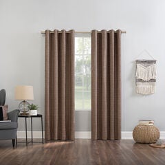 Kline Tweed Thermal 100% Blackout Grommet Panel