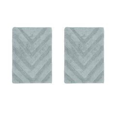 Hugo Collection 100% Cotton 2 Piece (17" X 24" | 17" X 24") Bath Rug Set