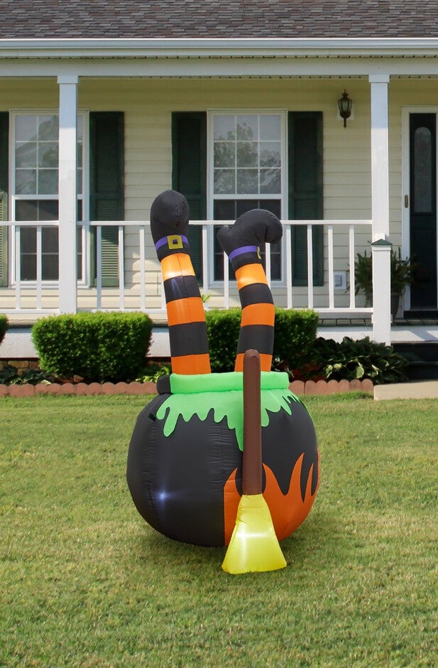 6' Witches Brew Inflatable, , on-hover image number 1