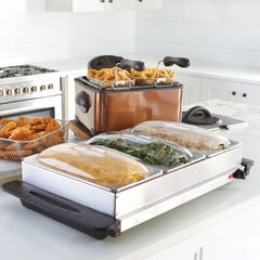 3-Section Buffet Server