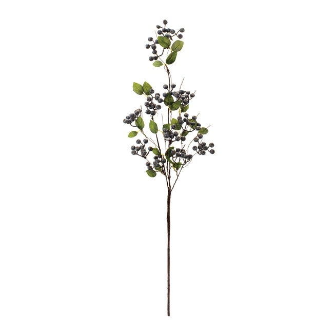 Blue Berry Foliage Spray (Set of 2), BLUE/GREEN, alternate image number null