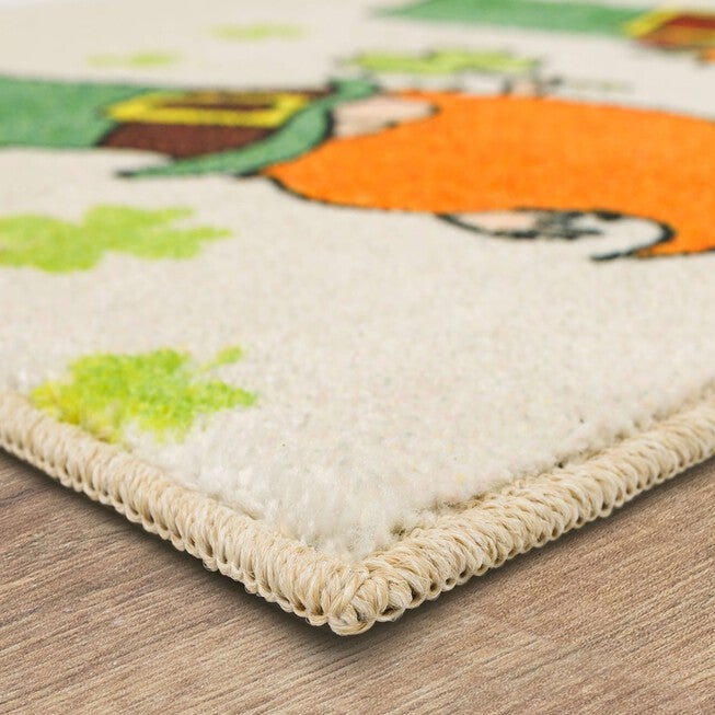 Leprechaun Clover Green Kitchen Rug, , on-hover image number null
