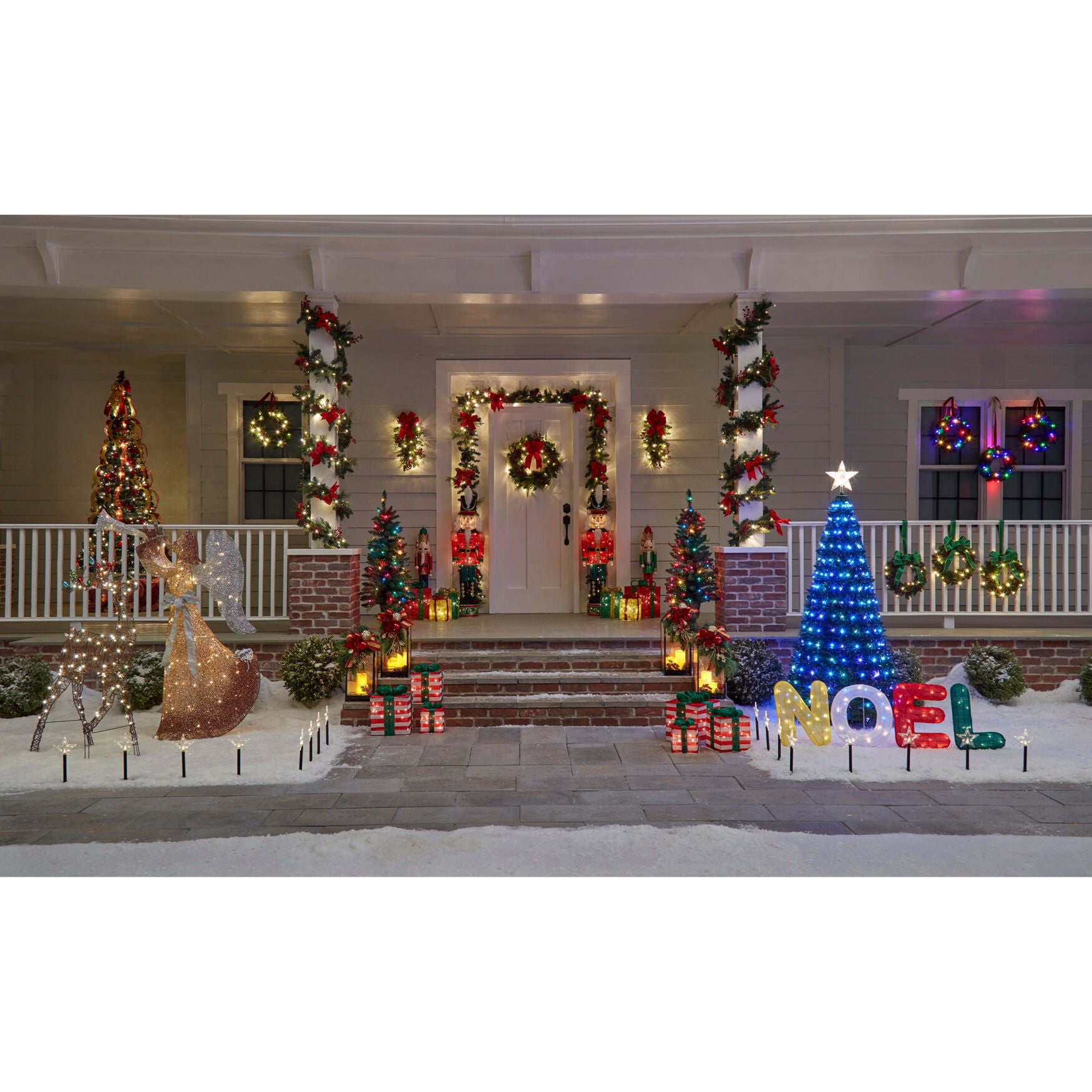 52 inches Pre-lit Tinsel Nutcracker, , alternate image number 2