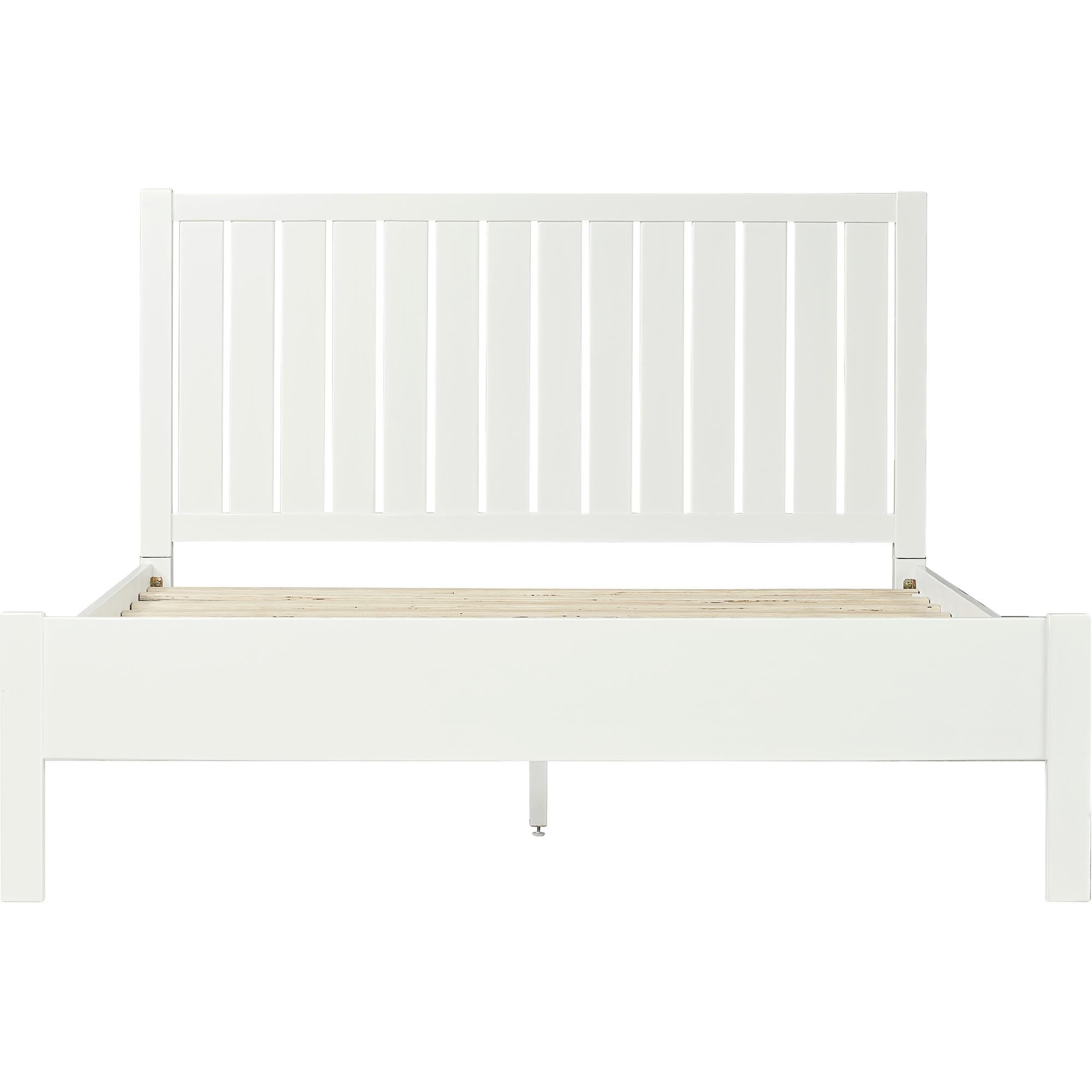 Graham Wooden Platform Bed in Black, Queen, WHITE, alternate image number 3