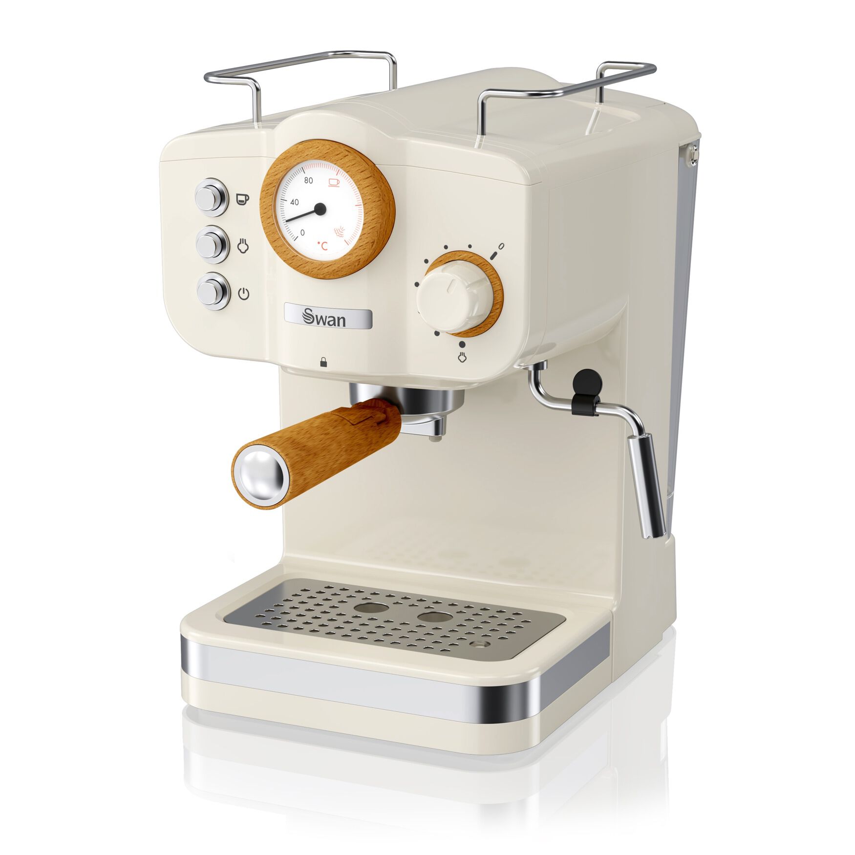 Swan Nordic Pump Espresso Coffee Machine - White, , alternate image number 5