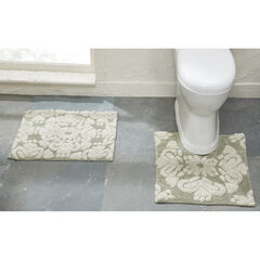 Medallion Collection 100% Cotton 2 Piece (17" X 24" | 20" X 20") Bath Rug Set