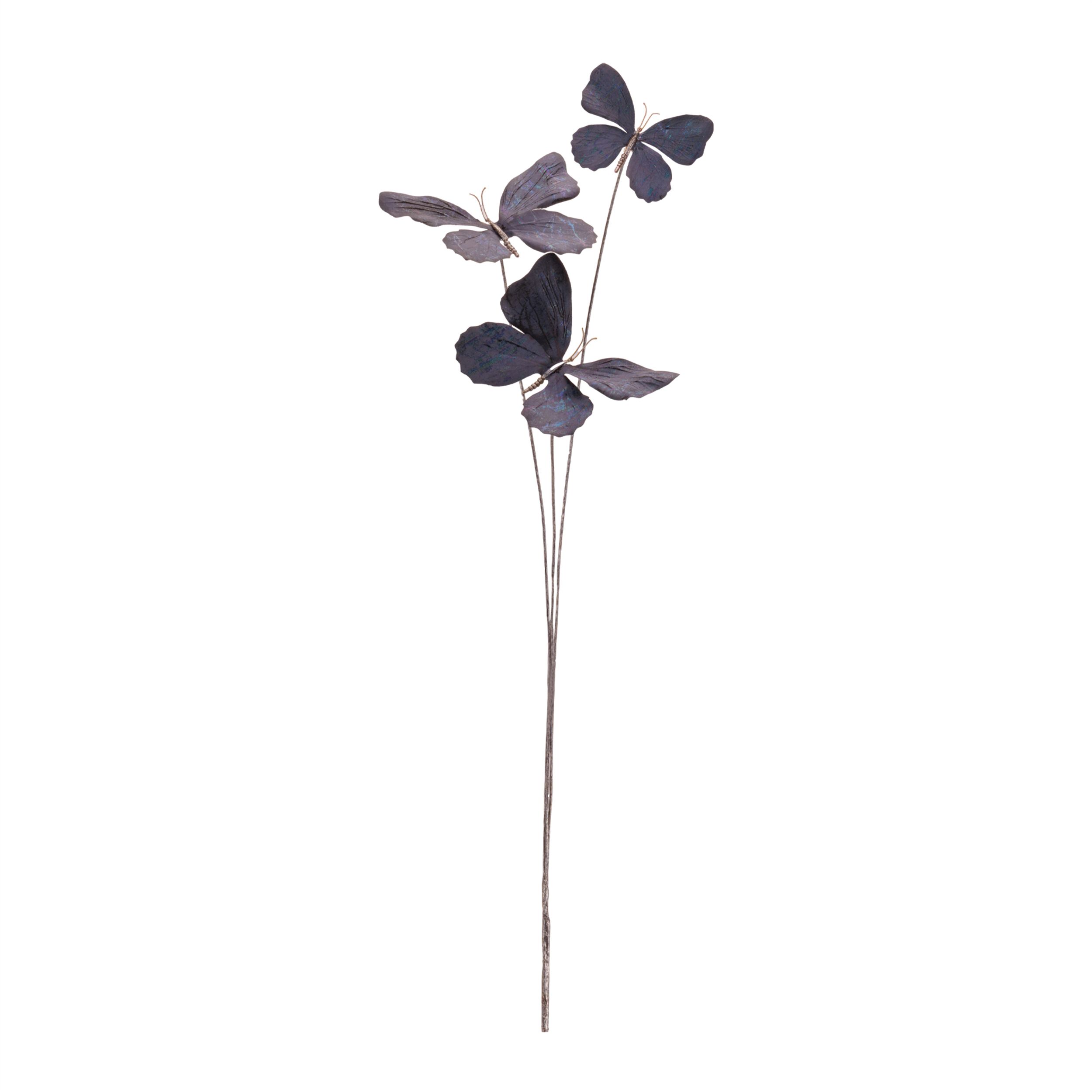 Metallic Butterfly Spray (Set of 6), BLUE, alternate image number 3