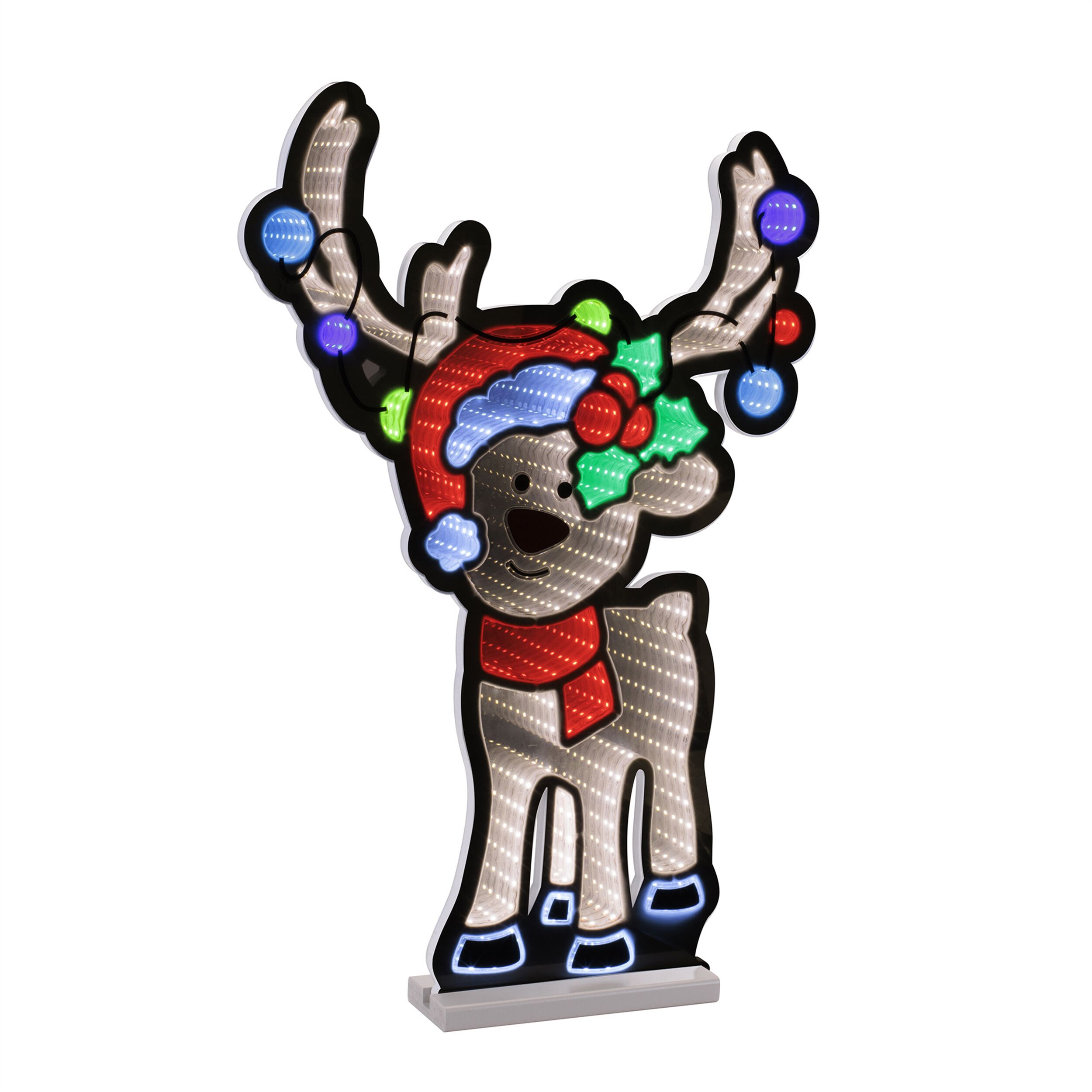 Reindeer with Holiday Lights Ekkolight 23.5 inches, MULTICOLOR, hi-res image number 0