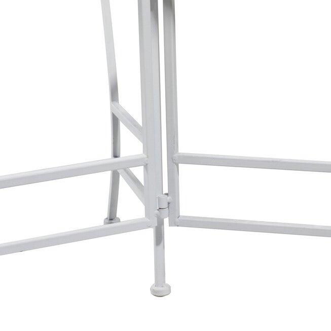 Set Of 3 White Metal Traditional Plantstand, , alternate image number 3