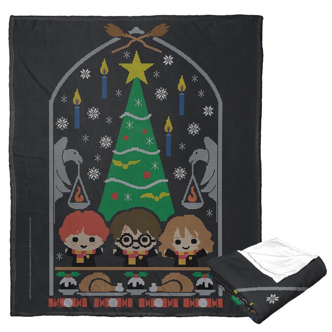 Wb Harry Potter Celebrating Together Silk Touch Throw, O, hi-res image number null