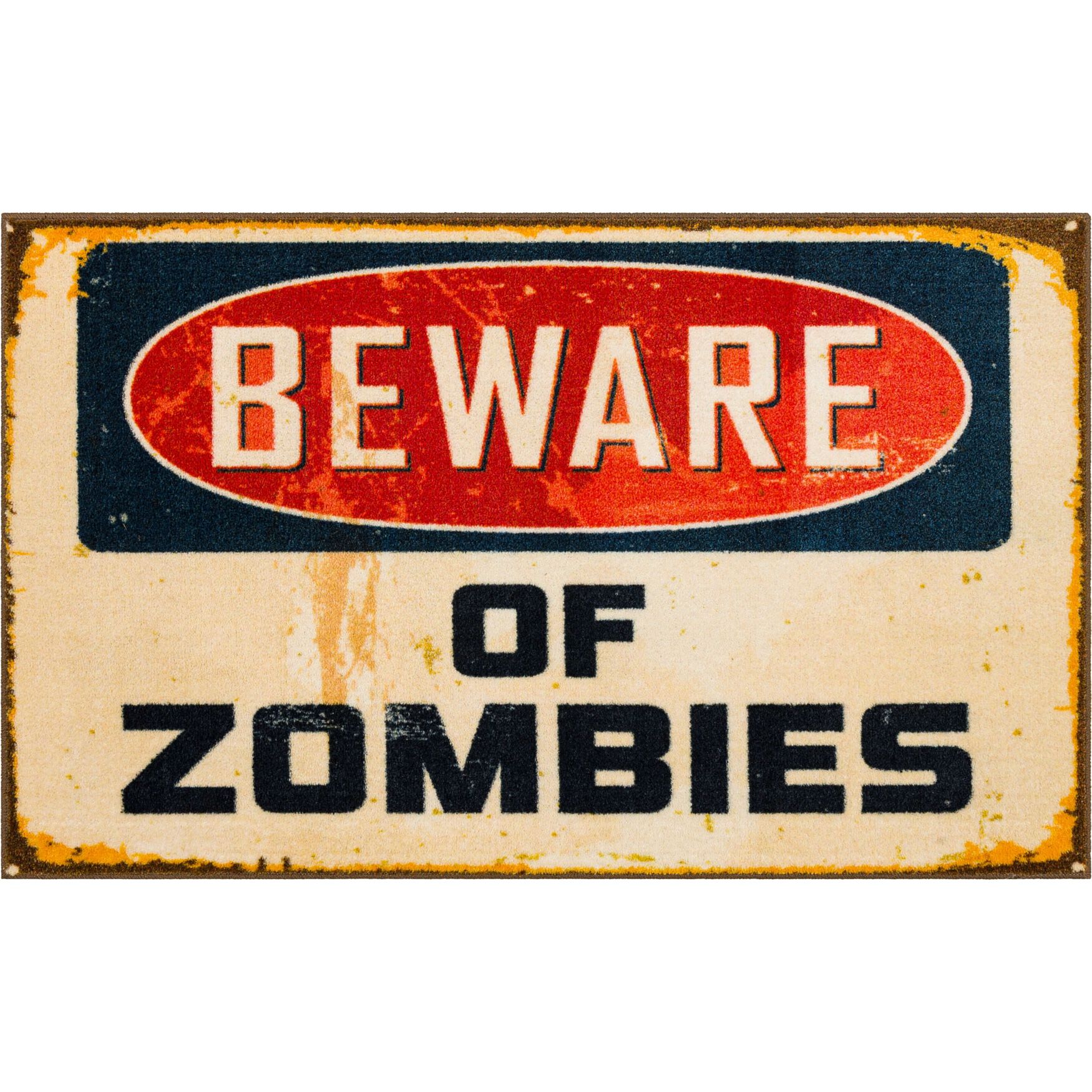 Fashionable Beware Of Zombies Kitchen Rug, 4495714 | Roaman's
