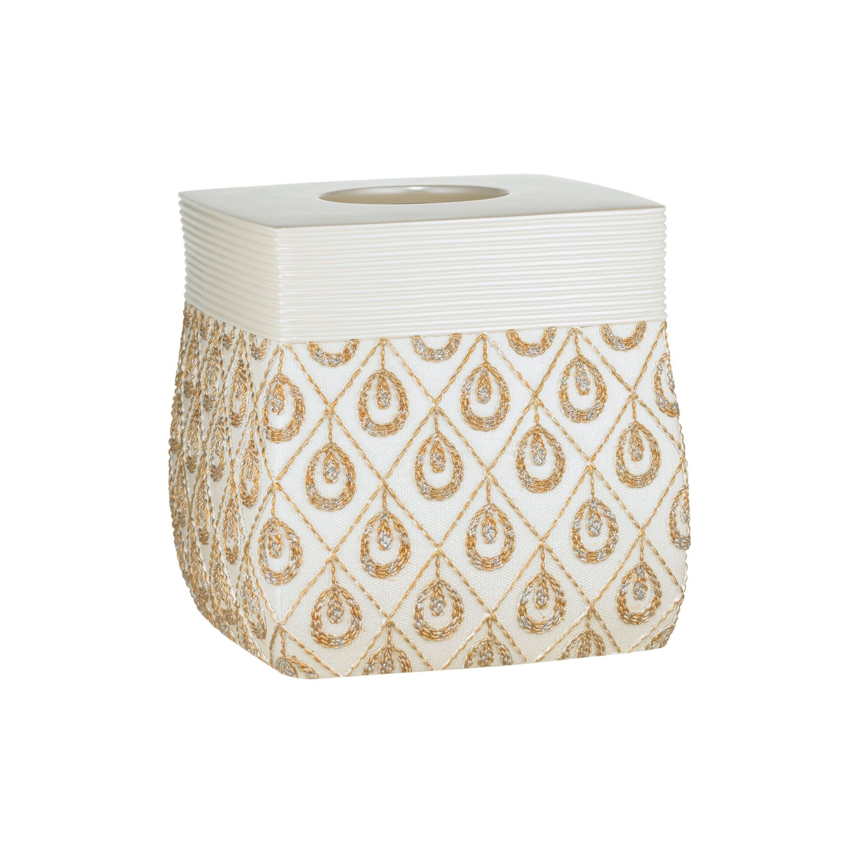 Seraphina Tissue Box, BEIGE GOLD, hi-res image number 0