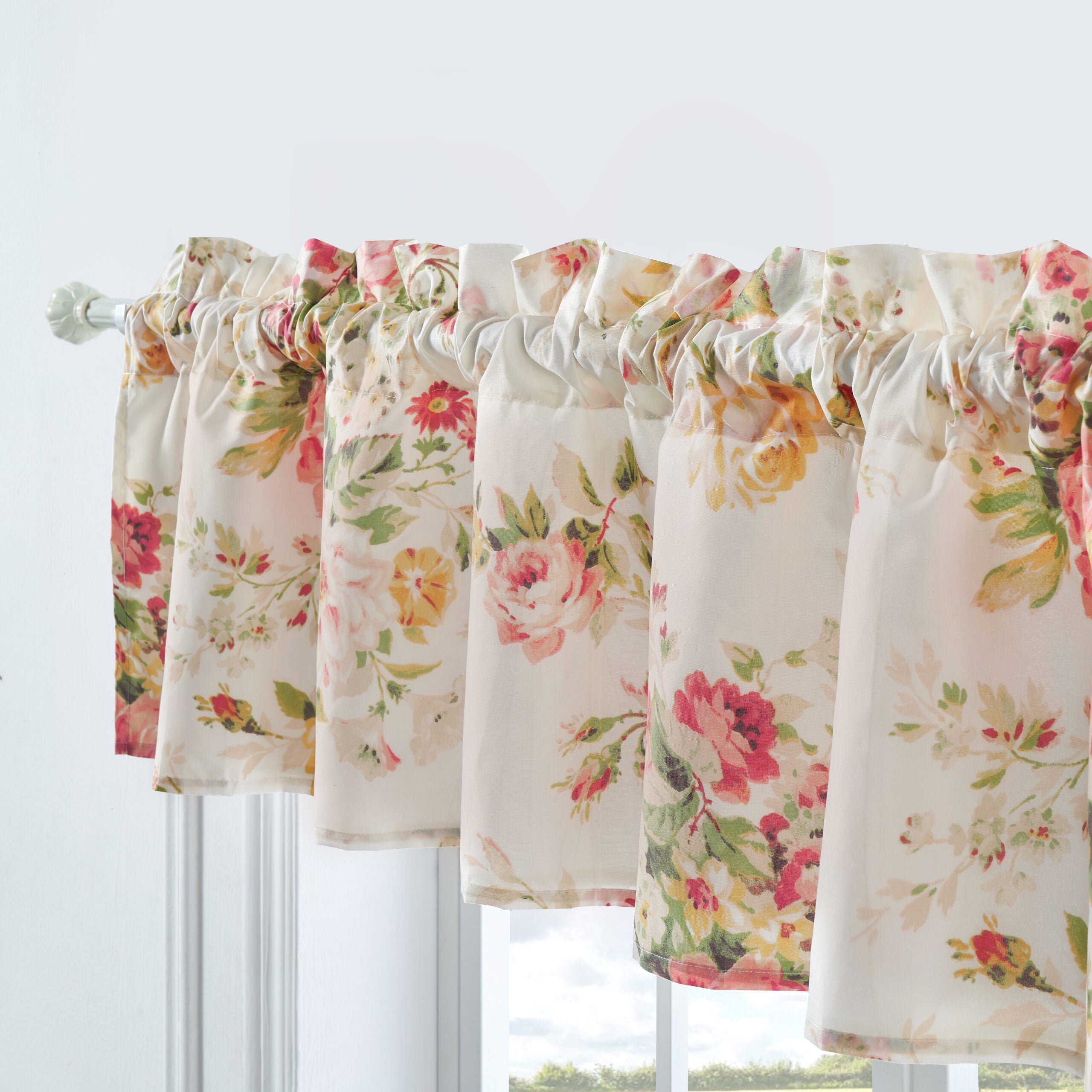 Greenland Home Fashions&trade; Grace Window Valance Curtains, BUTTERCUP, alternate image number 2