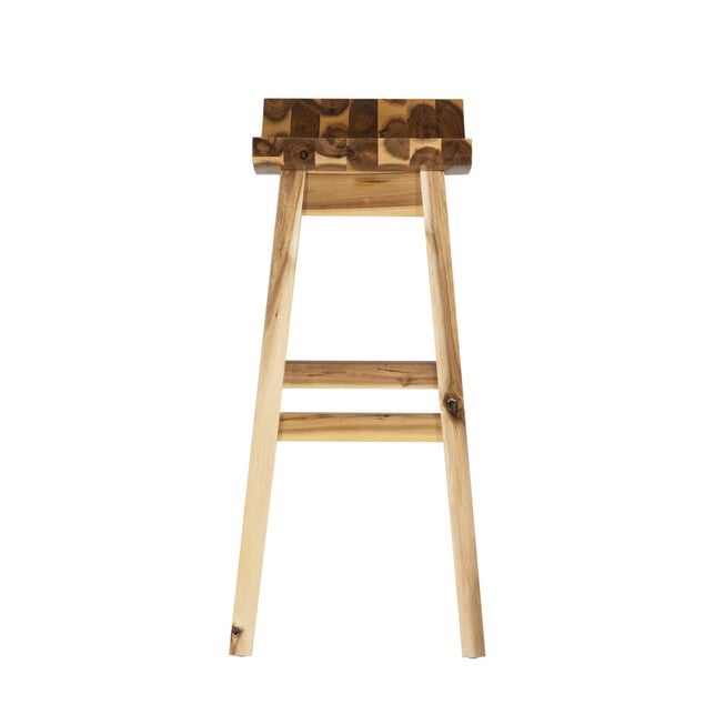 Archer Natural Saddle Barstool Backless Stools, , alternate image number null