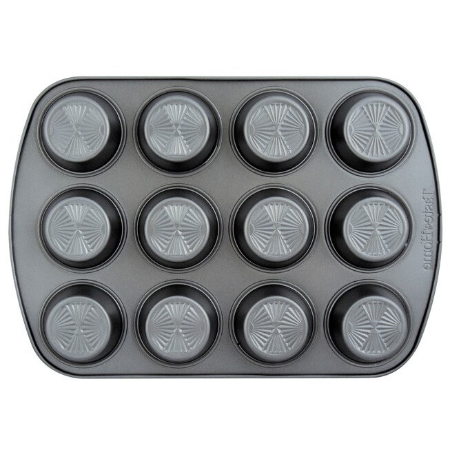 Set Of 2 12 Cup Non Stick Metal Muffin Pan, , alternate image number 4