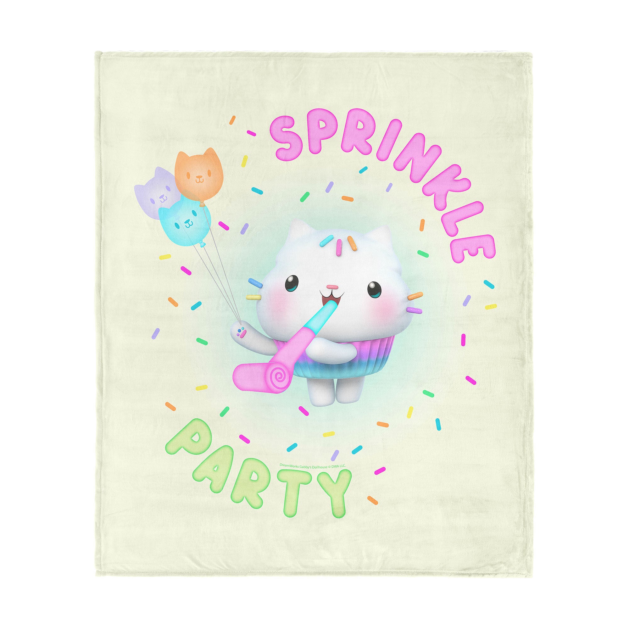 Universal Gabby's Dollhouse Silk Touch Throw Blanket 60x80 inches, SPRINKLE PARTY, hi-res image number 0