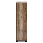 Cyrille Farmhouse Rustic Finished Wood 4-Door Shoe Cabinet Furniture, , alternate image number null