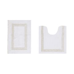 Hotel Collection 100% Cotton 2 Piece (17" X 24" | 20" X 20") Bath Rug Set