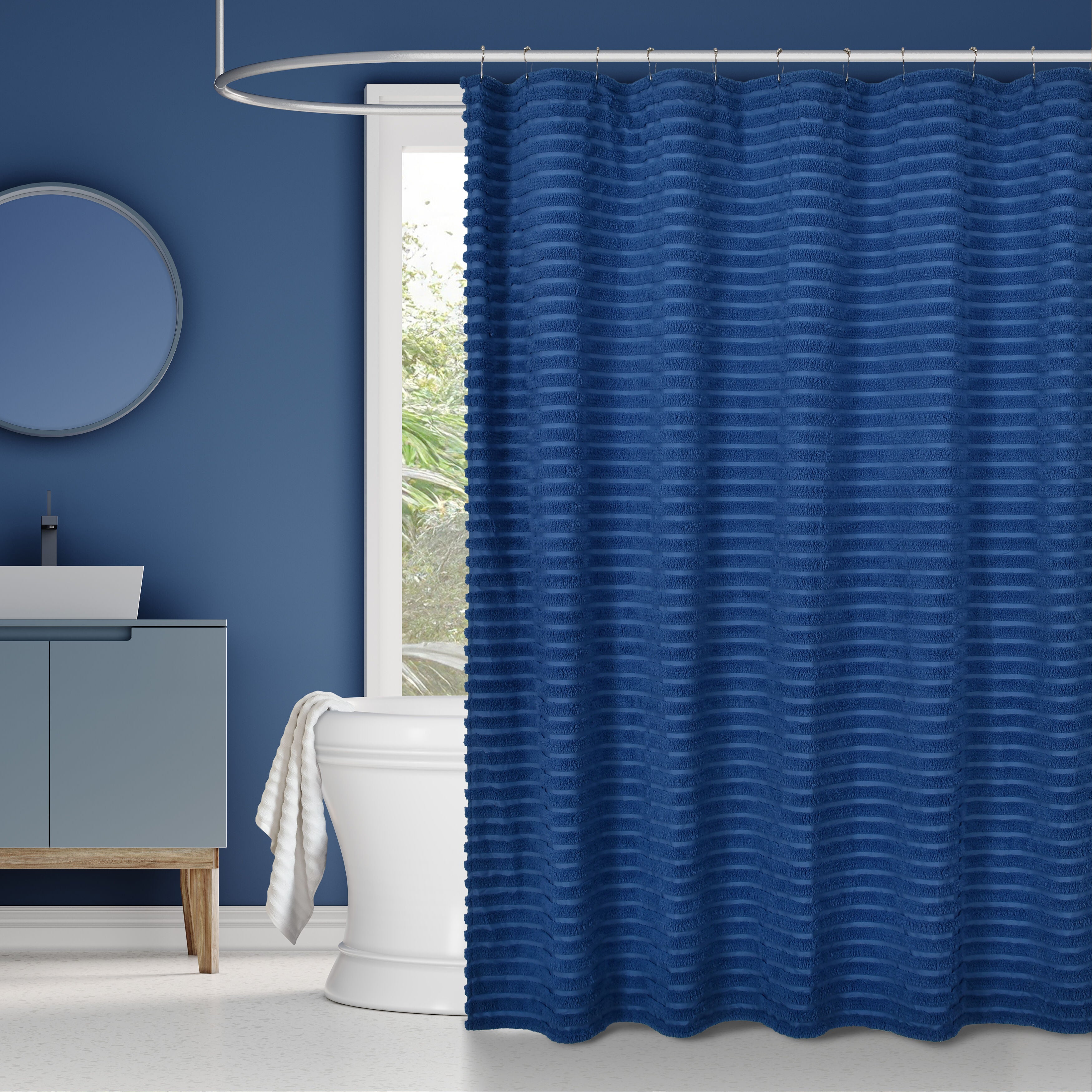 DARBY SHOWER CURTAIN, SAND, hi-res image number 0