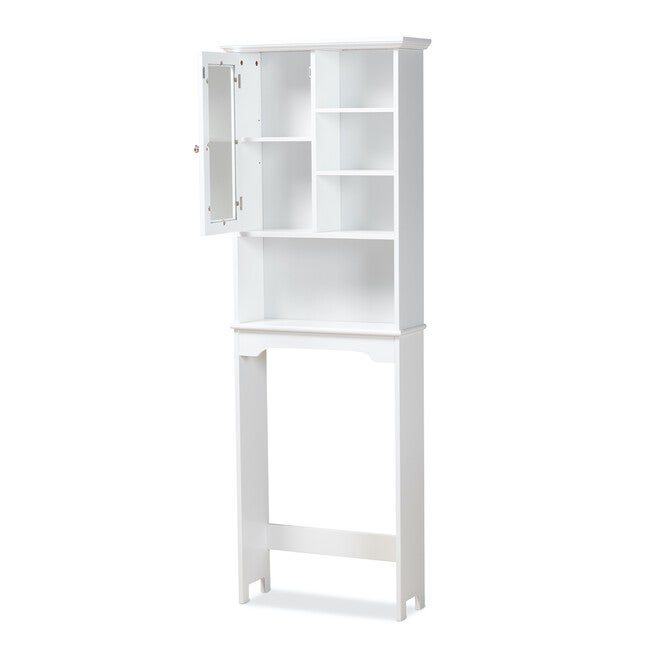 Campbell Wood Over The Toilet Bathroom Storage Cabinet Furniture, , on-hover image number 1