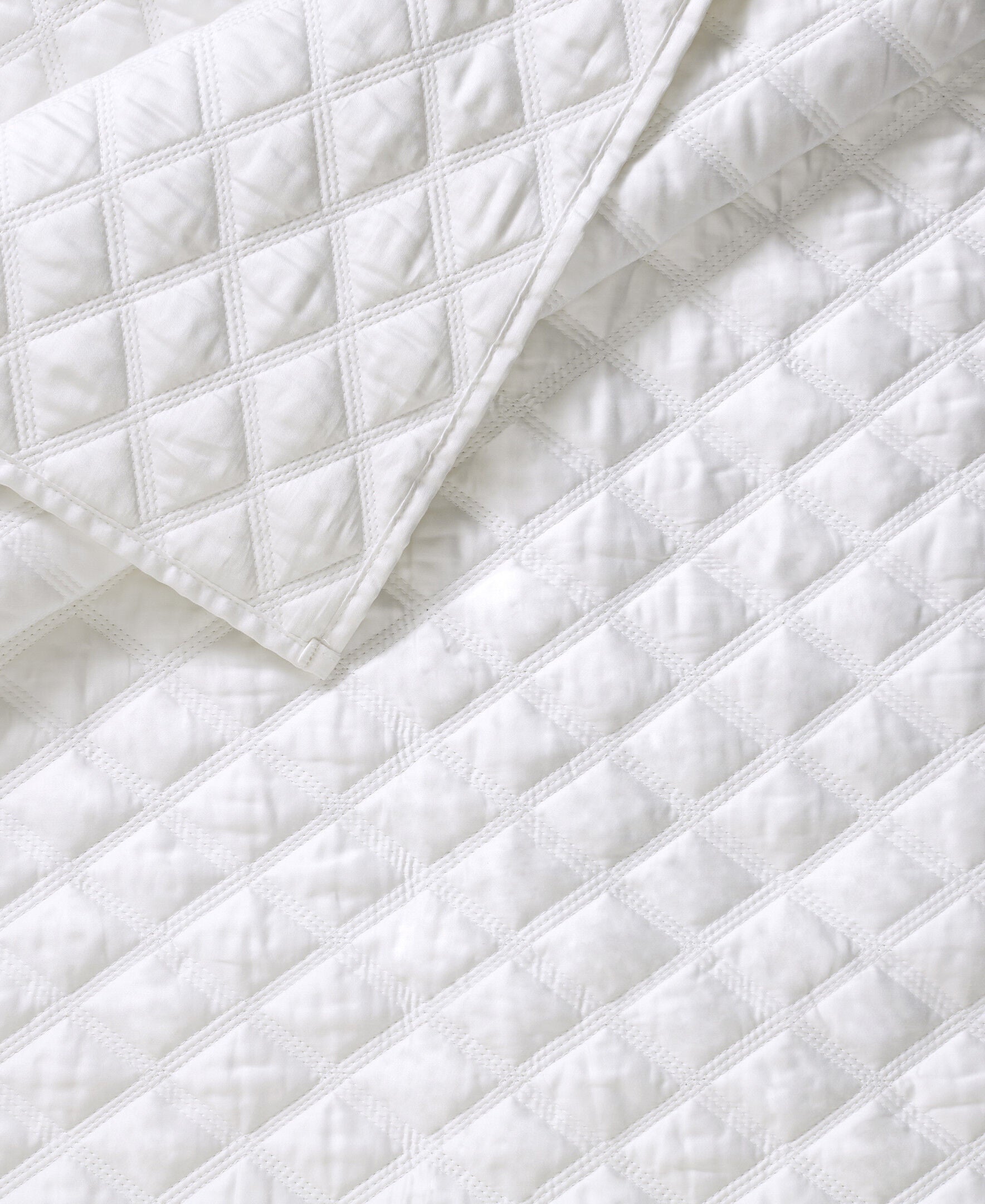 PREMIER SATEEN FULL/QUEEN 3PC. QUILT SET, WHITE, alternate image number 4