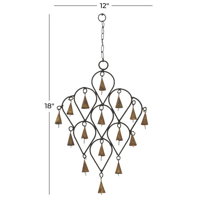 Brass Metal Eclectic Windchime, , alternate image number null