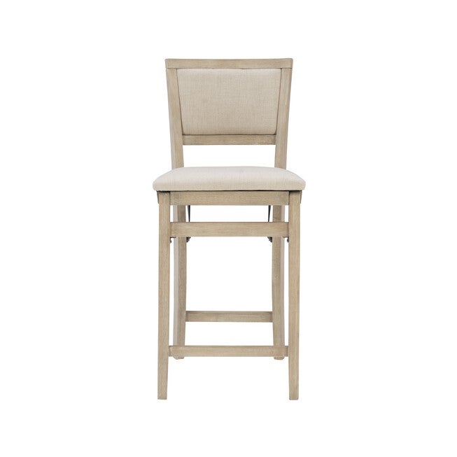 Keira Grey Wash Pad Back Folding Cnter Folding Stools, , alternate image number 2