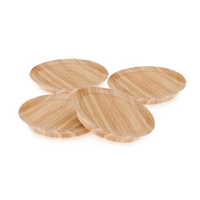 Topper Bamboo Appetizer Glass Toppers By True, NATURAL, hi-res image number null