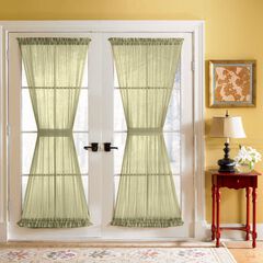 BH Studio Sheer Voile Door Panel With Tiebacks