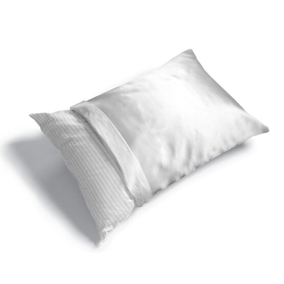 6-Pack Satin Polyester Pillow Protector, WHITE, hi-res image number null