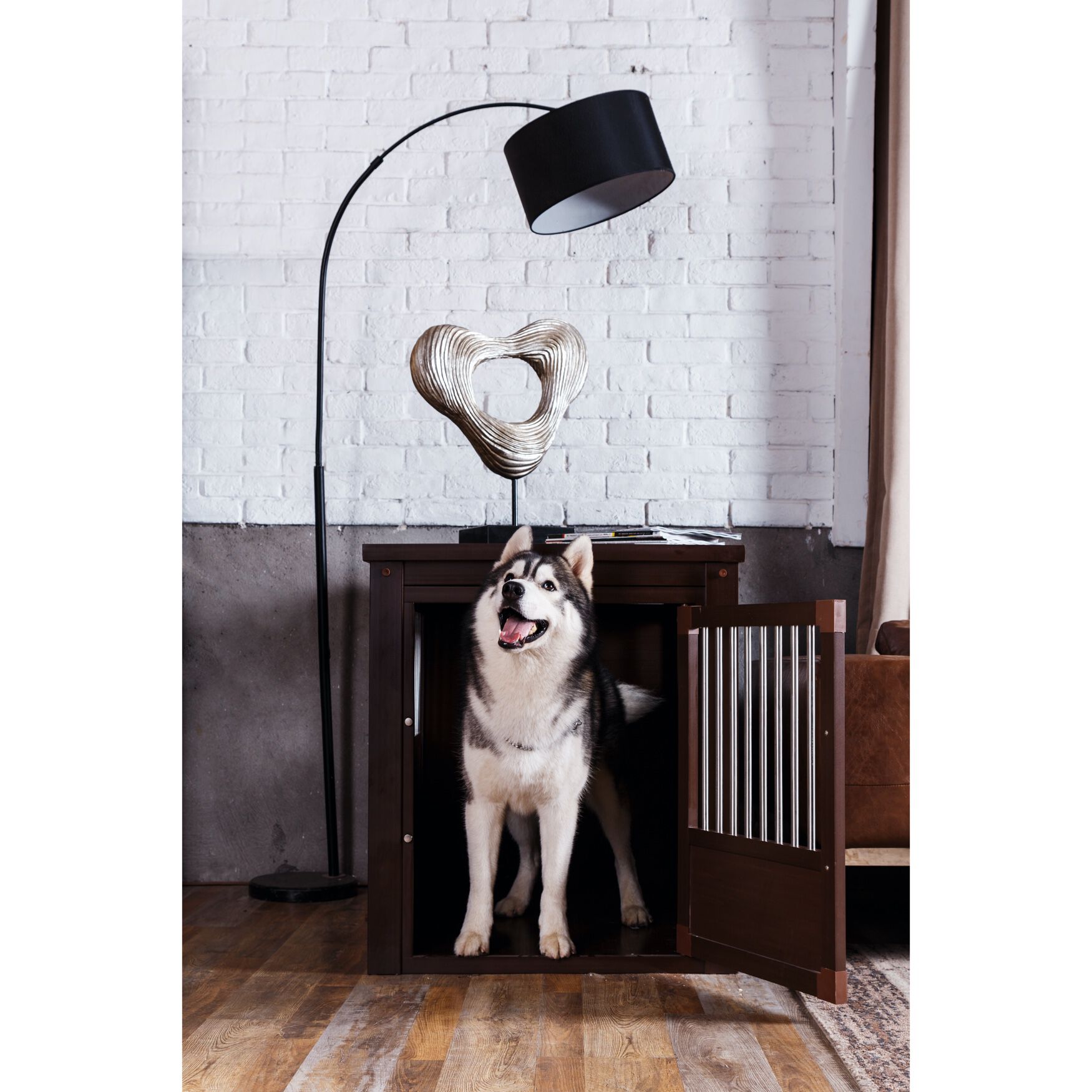 InnPlace™ Pet Crate & End Table, Large, RUSSET, hi-res image number 0