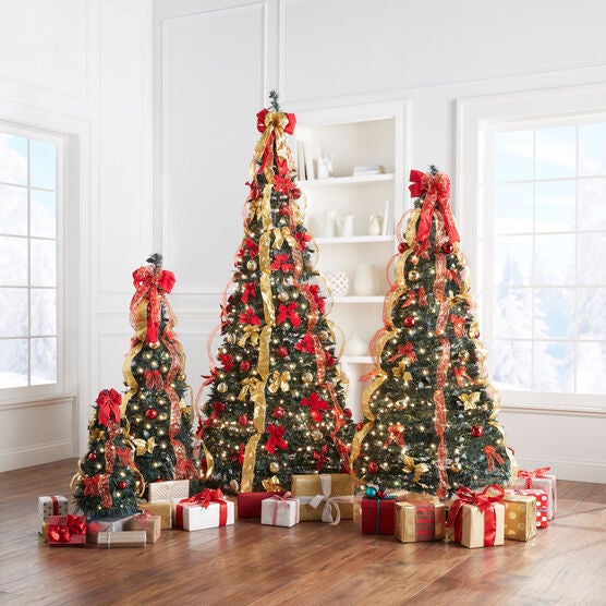 Fully Decorated Pre-Lit 4½' Pop-Up Christmas Tree, , alternate image number null