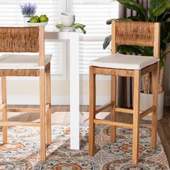 Pava Woven Seagrass Bar Stool