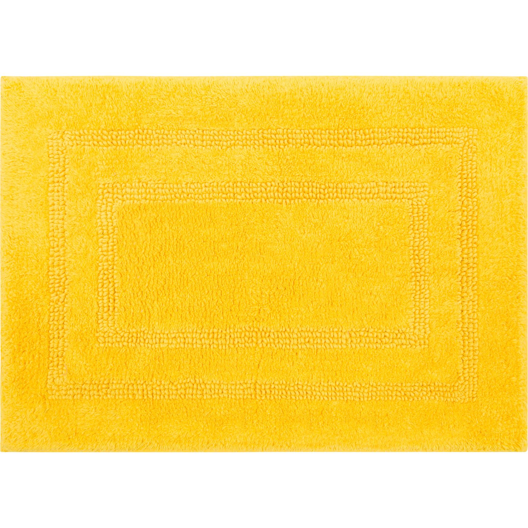 Cotton Reversible Bath Rug, FIESTA YELLOW, hi-res image number 0