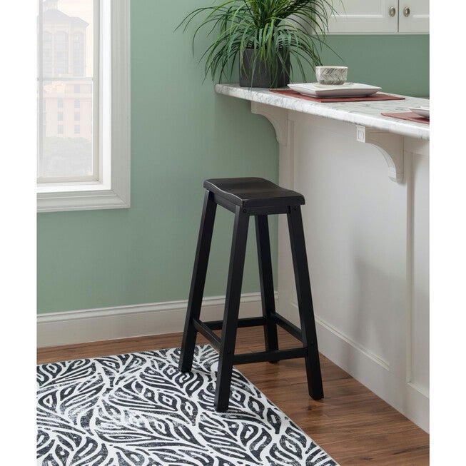 Antique Black with Sand Through Terra Cotta Bar Stool, 29 inches Seat Height, , alternate image number 4
