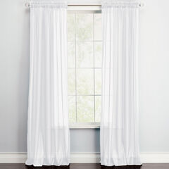 White Sheer Window Curtains