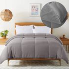 Cozy Down Alternative Reversible Comforter, Grey, , on-hover image number null