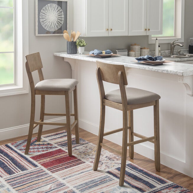 Jordan Gray Wash Bar Stool, , alternate image number 4