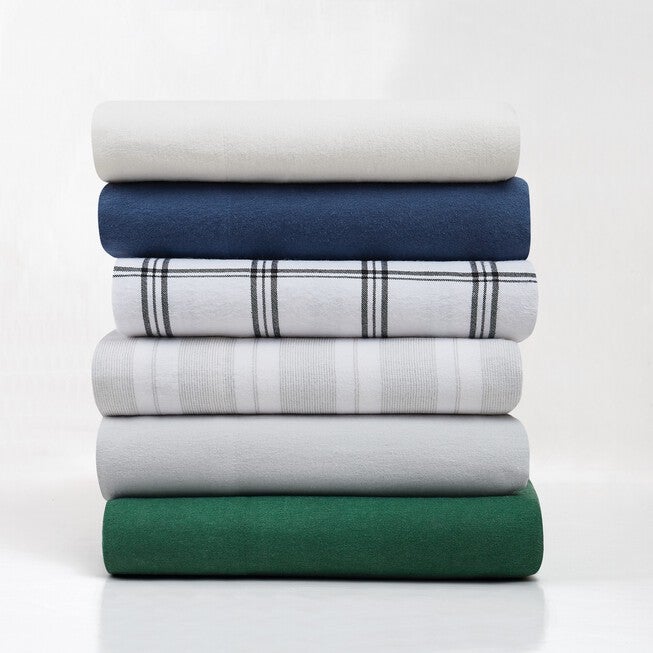 Solid Flannel Sheet Set, , alternate image number null
