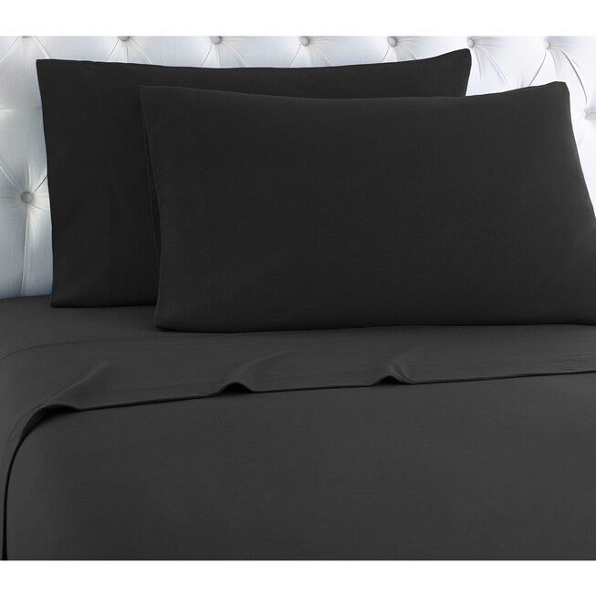 Micro Flannel® Solid Charcoal Flannel Sheet Set, CHARCOAL, hi-res image number null