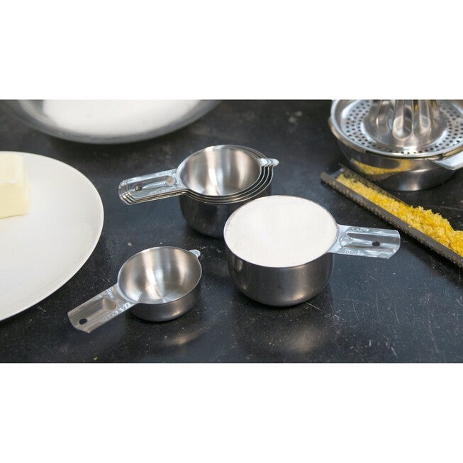 Nesting Stainless Steel Measuring Cups, Set 6, , alternate image number null