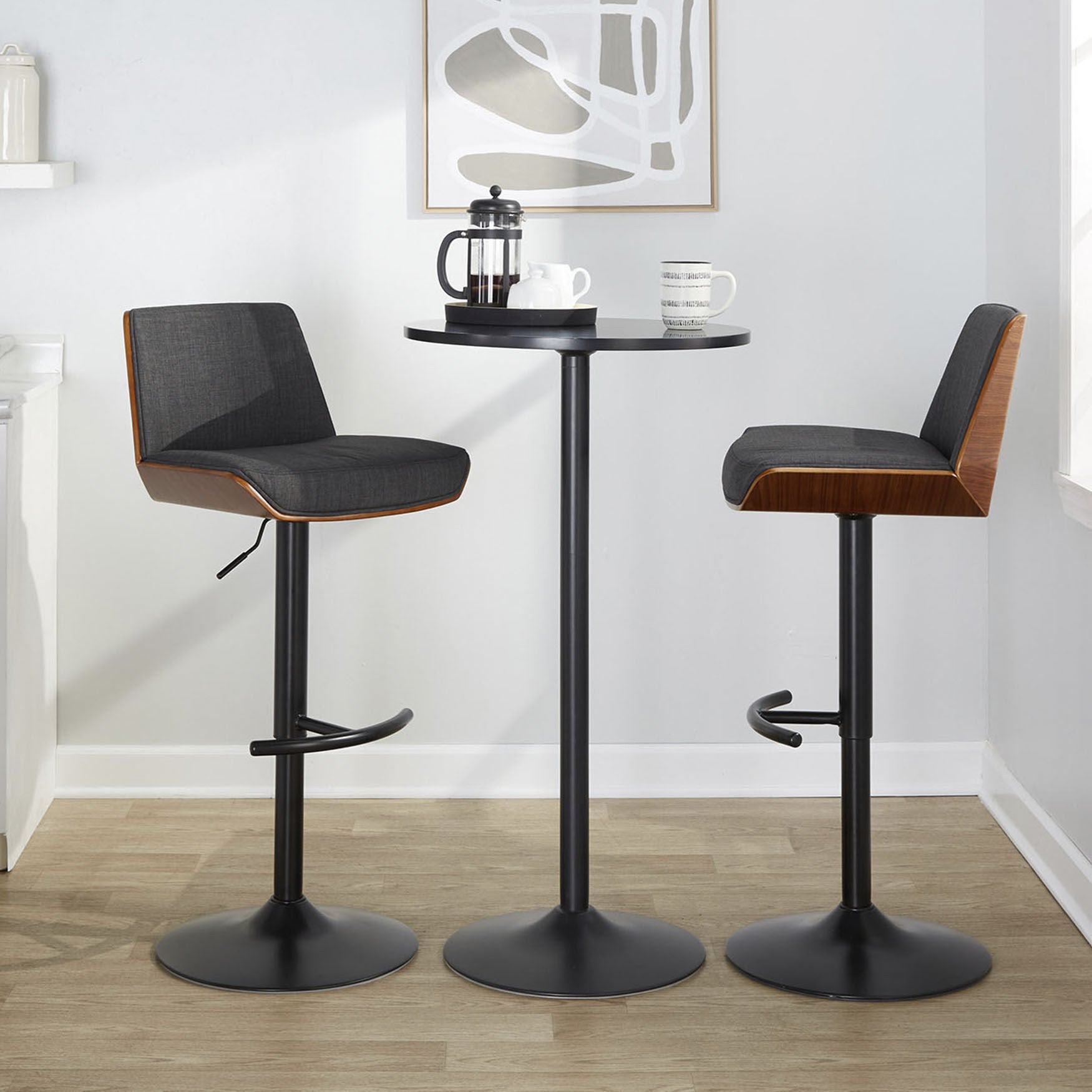 Corazza Adjustable Barstool - Set Of 2, , alternate image number 7