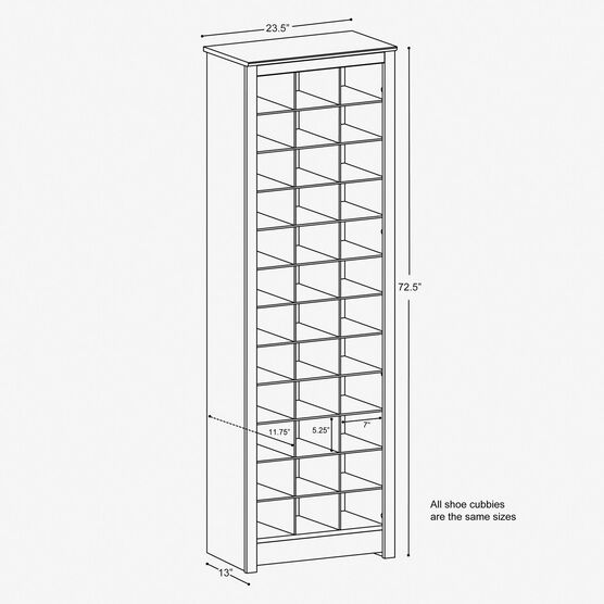 Space-Saving Shoe Storage Cabinet, , alternate image number null