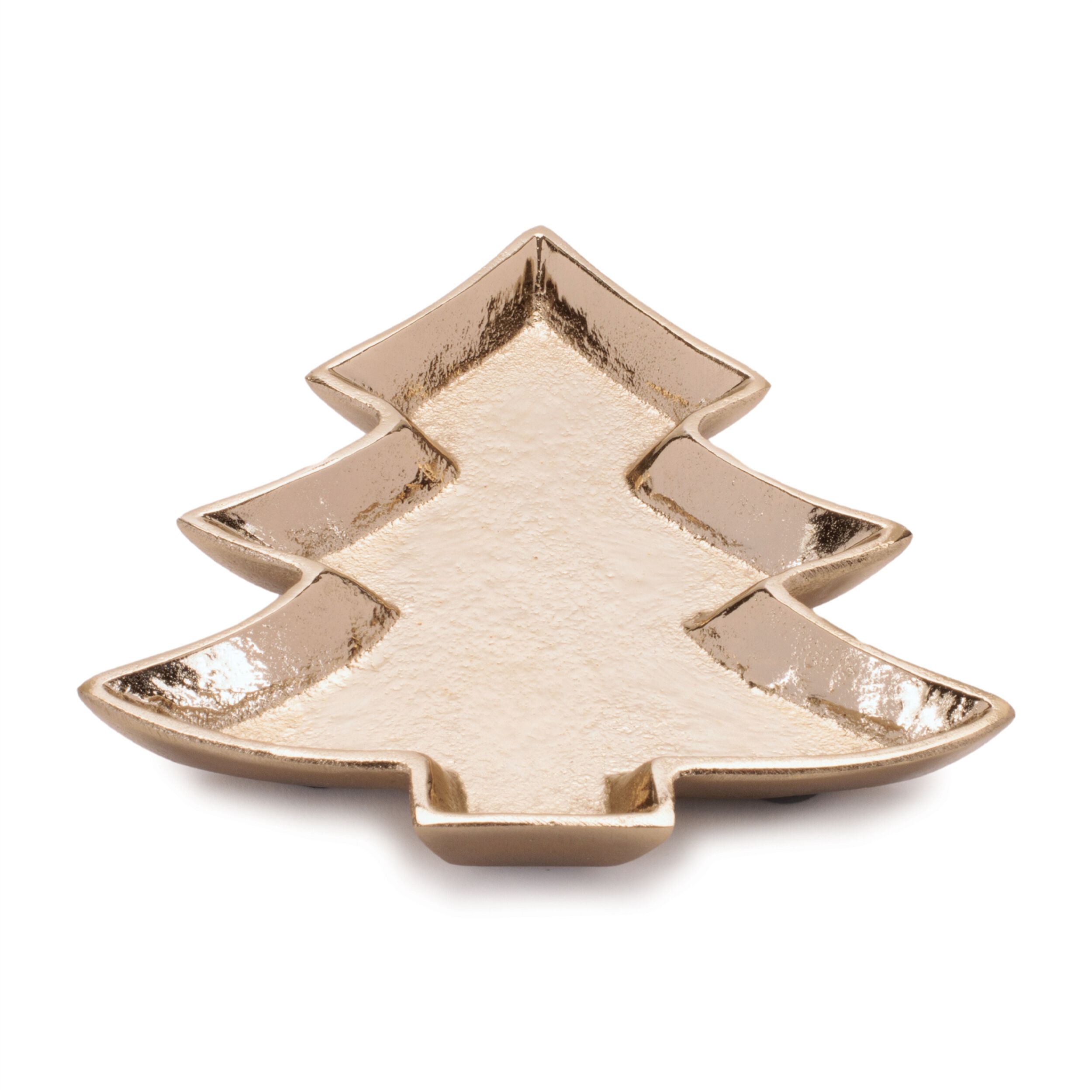 Metal Pine Tree Trinket Tray (Set of 2), GOLD, alternate image number 3