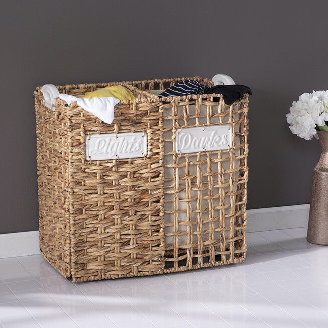 Lohja Laundry Hamper Set, NATURAL, hi-res image number null
